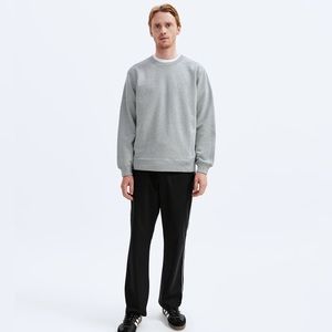 Reigning Champ midweight terry grey crewneck sweater